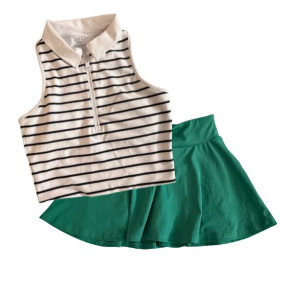 STYLE BUNDLE: 2-Piece Women’s Golf–NWT BARSTOOL Skort, S+GW YPB Top, M BB1702B - Picture 2 of 6